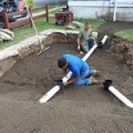 Utica St -Rain Garden Pipe laying. 1220x220